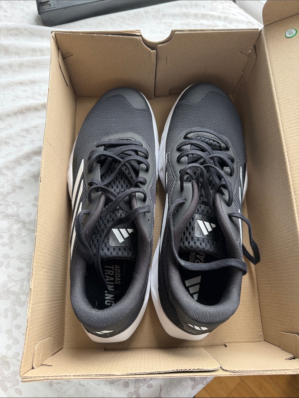 adidas Men’s Black & White Athletic Training Shoes